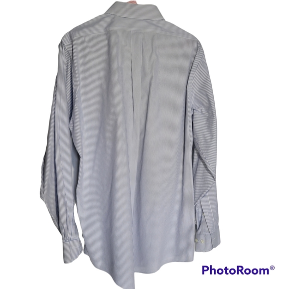 EUC Brooks Brothers Blue & White Striped Button-Up Shirt – Size 16.5 | 34/35 - Picture 3 of 7